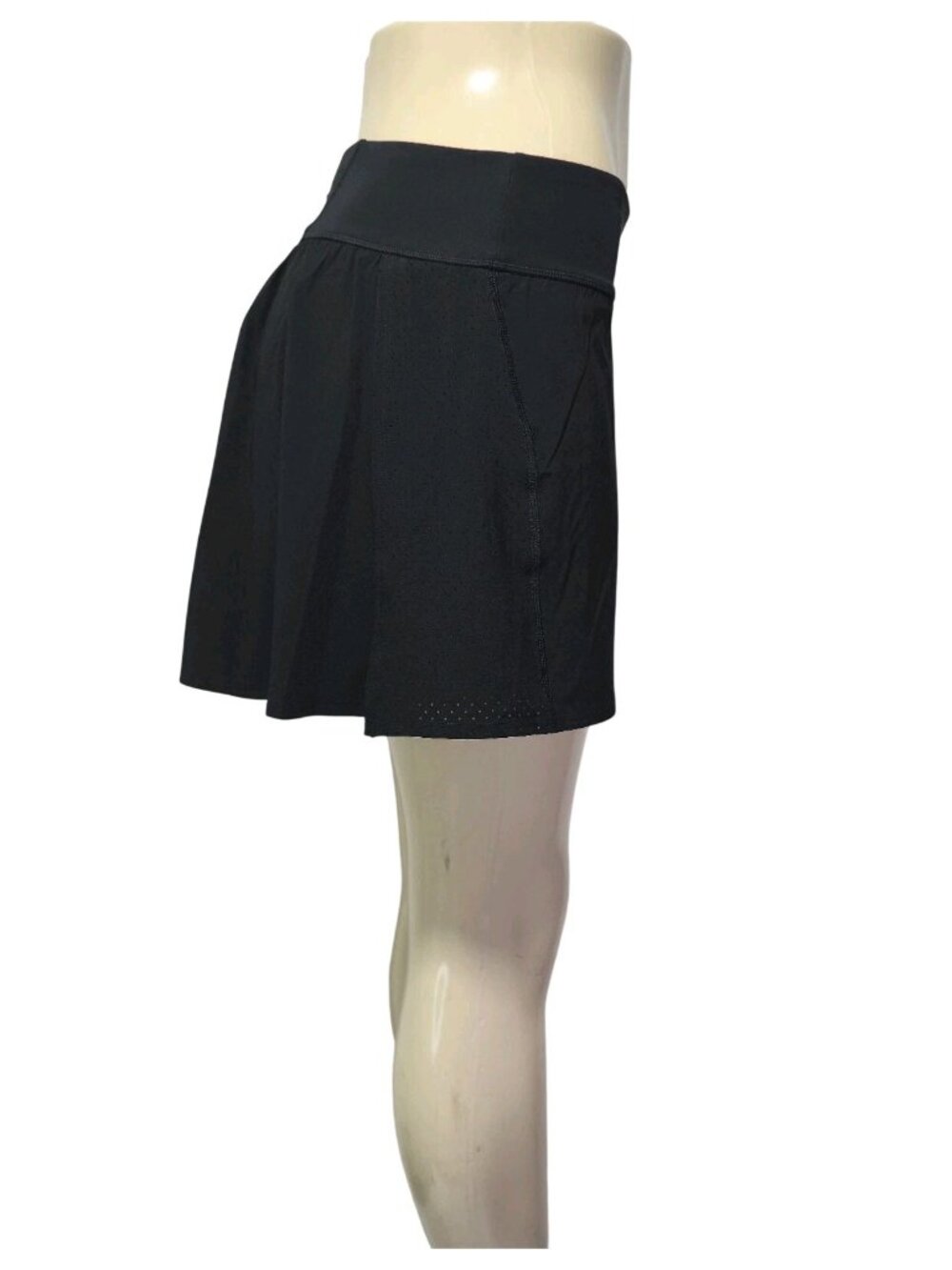 SPANX Get Moving Athletic Black  Double Layer Skort Women's Size M (6-8) Excelle